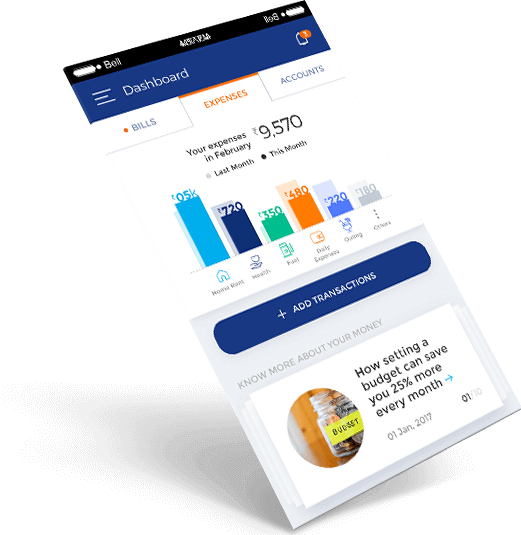 UI design for seamless expense tracking