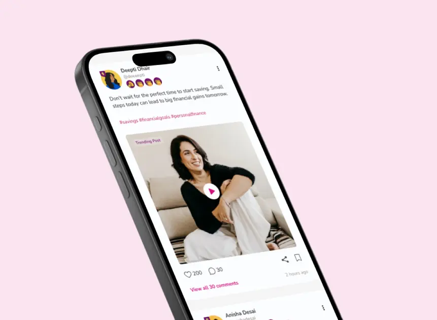 Financial app designed for women - by ScreenRoot