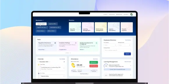 HR Portal Designs by Enterprise app designers at ScreenRoot