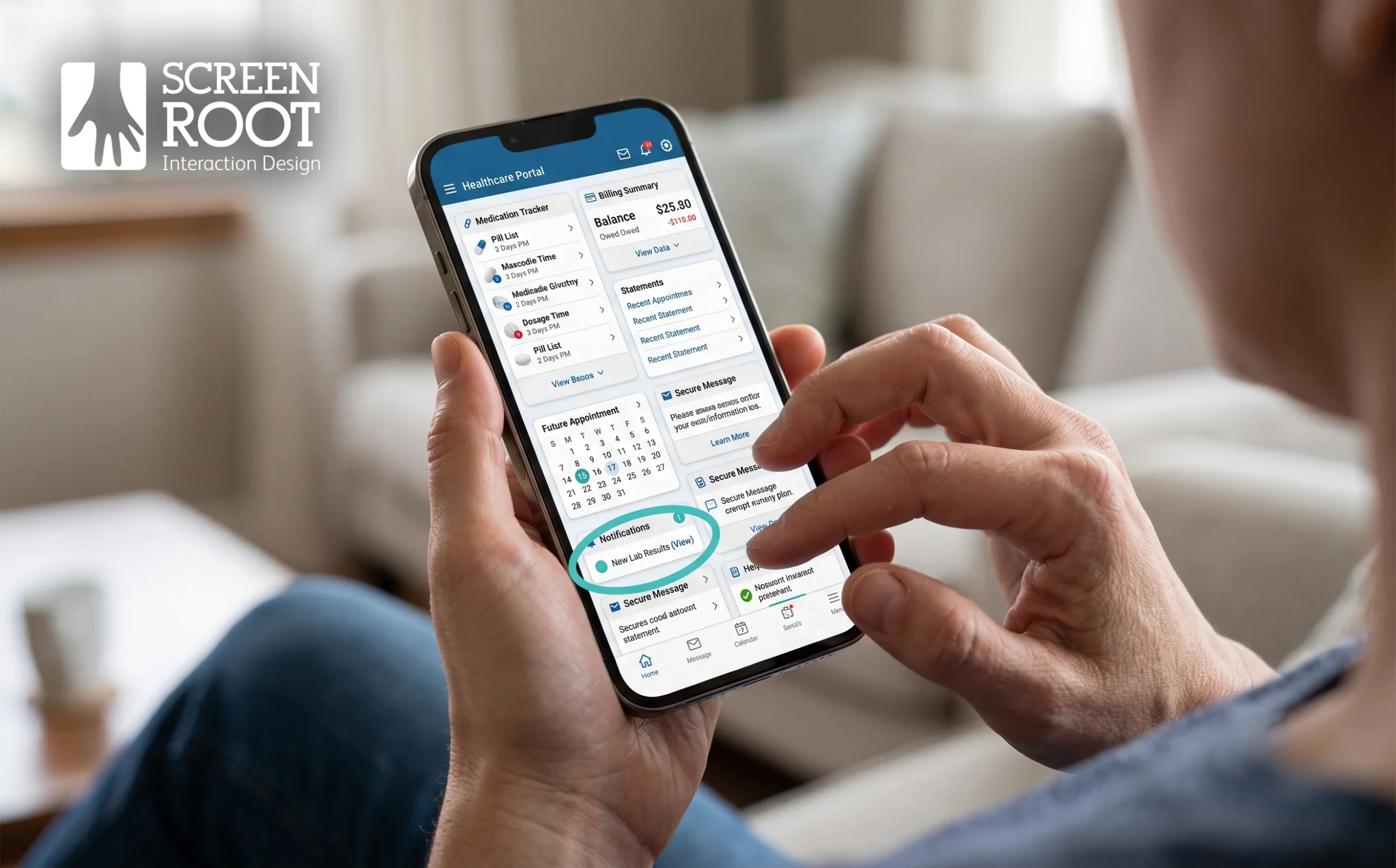 Cluttered health app dashboards increase cognitive load exactly when patients need clarity most