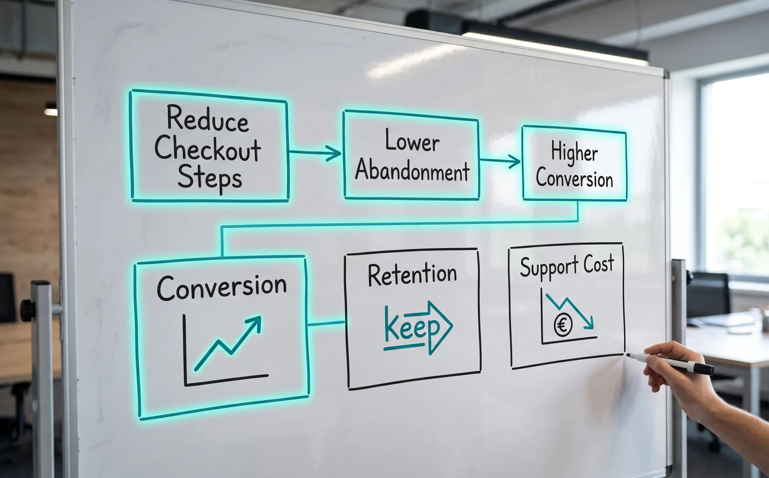Mapping design decisions to conversion, retention, and support-cost KPIs makes UX investment measurable