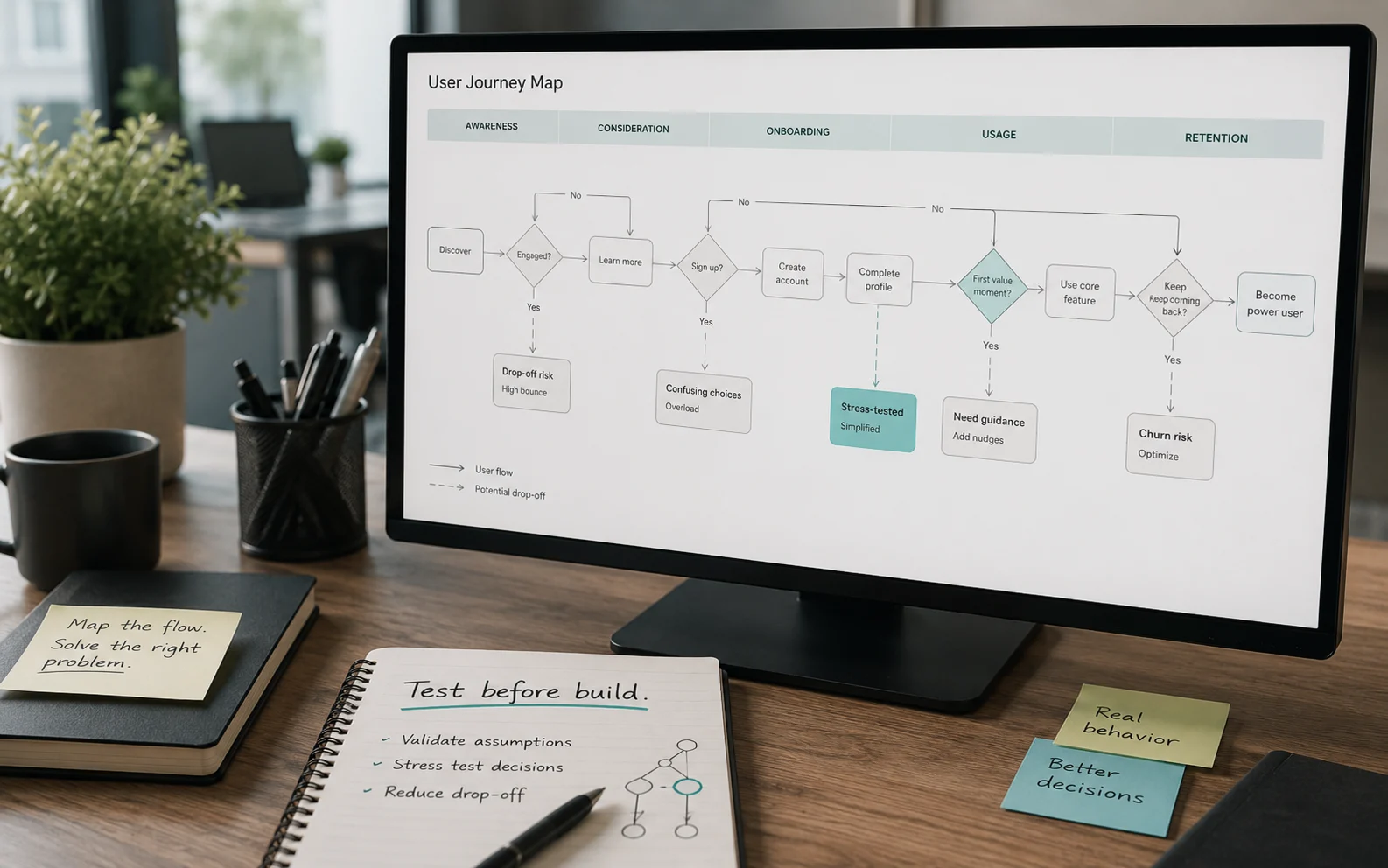 Proactive teams map and stress-test the full user journey before writing a single line of code