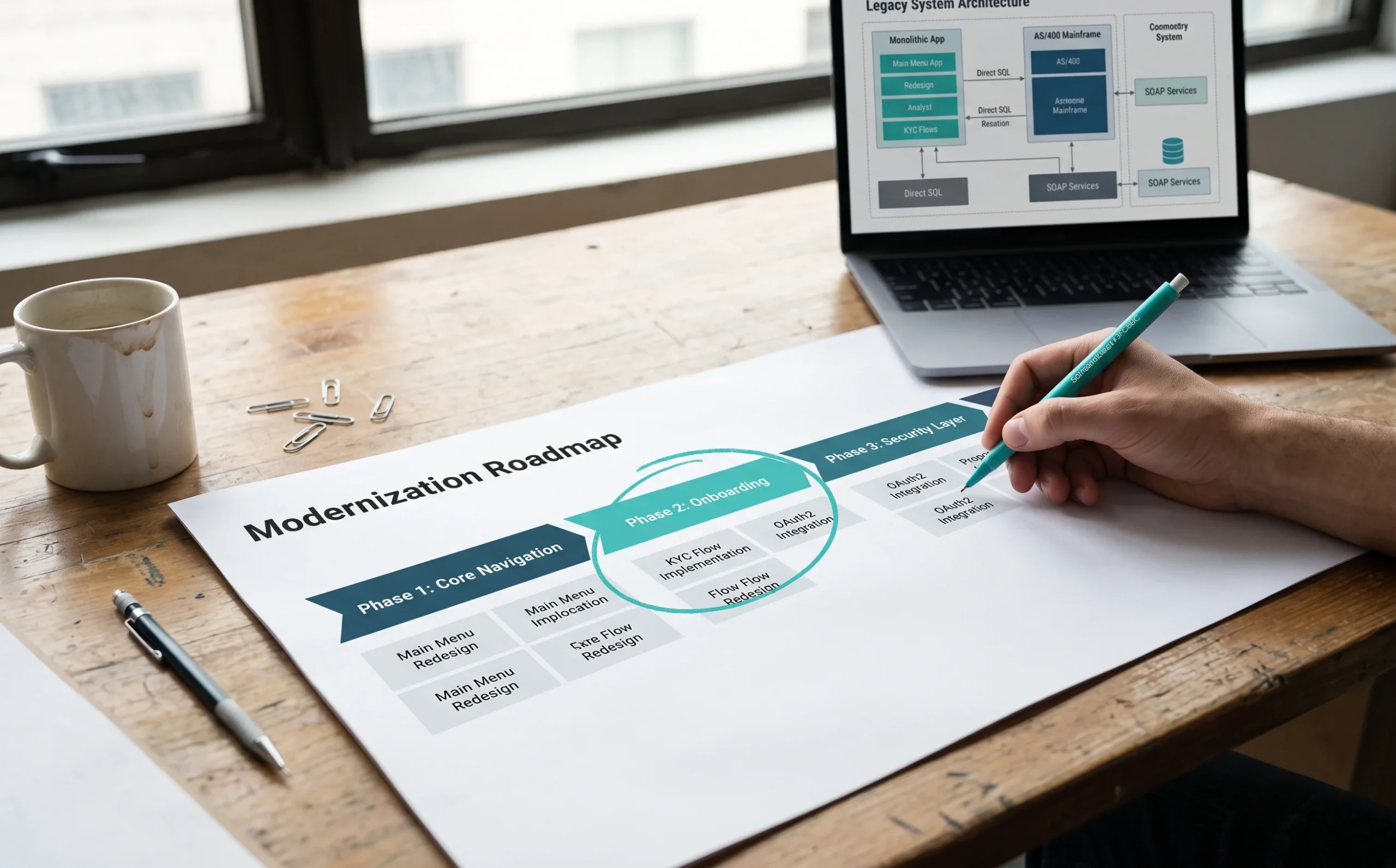 Iterative, phased modernization reduces risk compared to a single large-scale legacy system overhaul