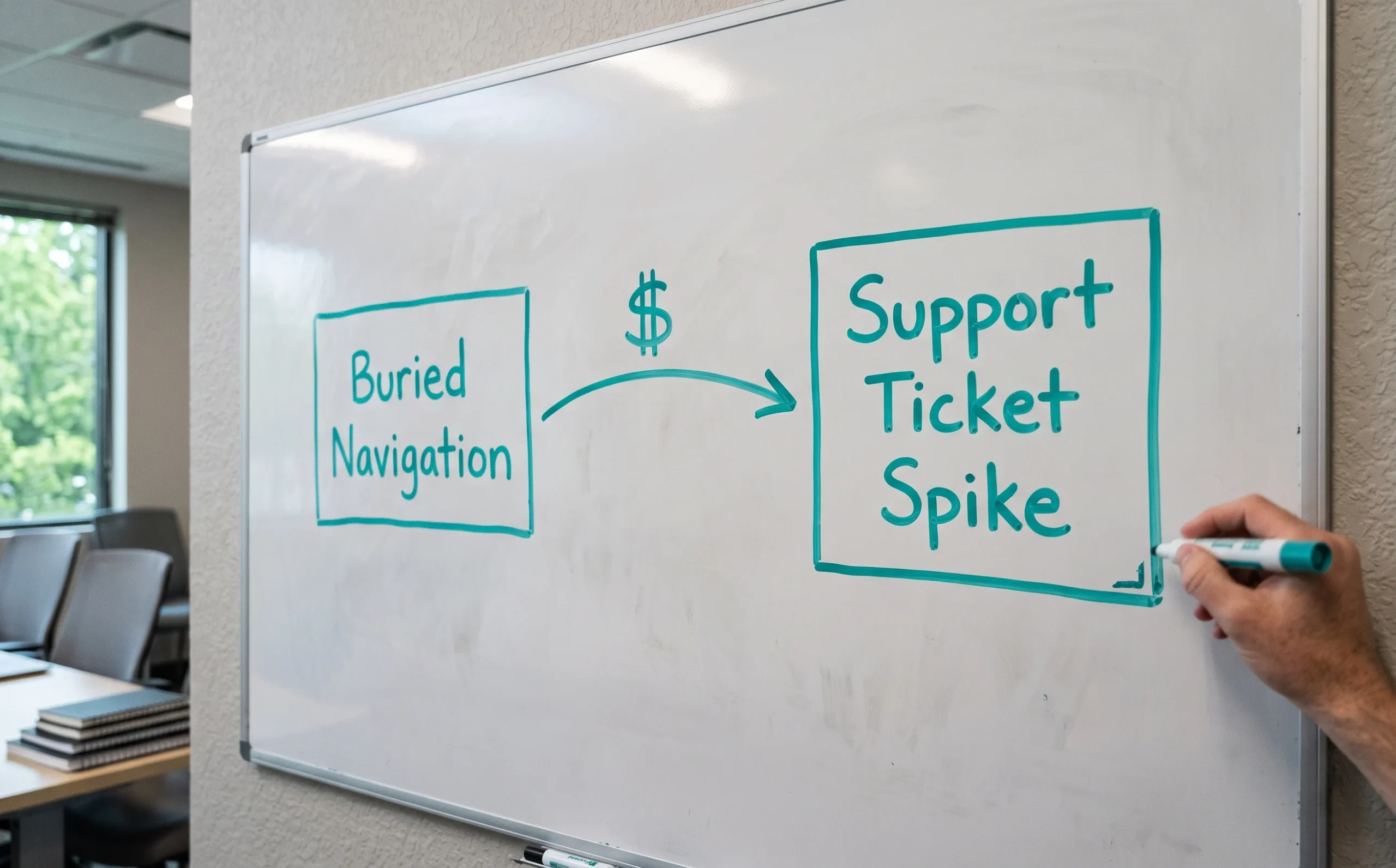 Poor navigation doesn't just frustrate users, it directly drives up support ticket costs for banks