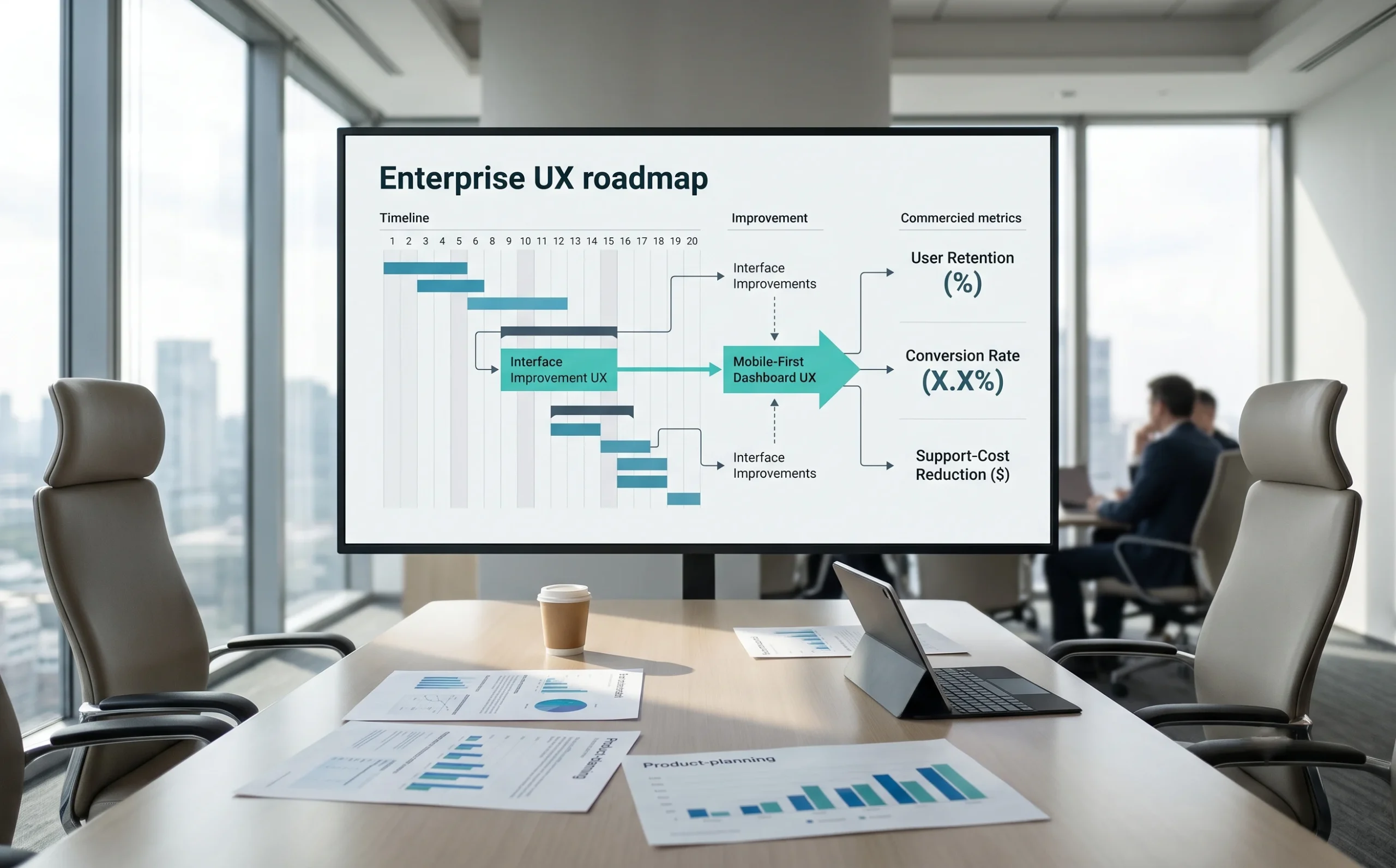 Treating UX as a commercial strategy connects design decisions to retention, conversion, and operational efficiency