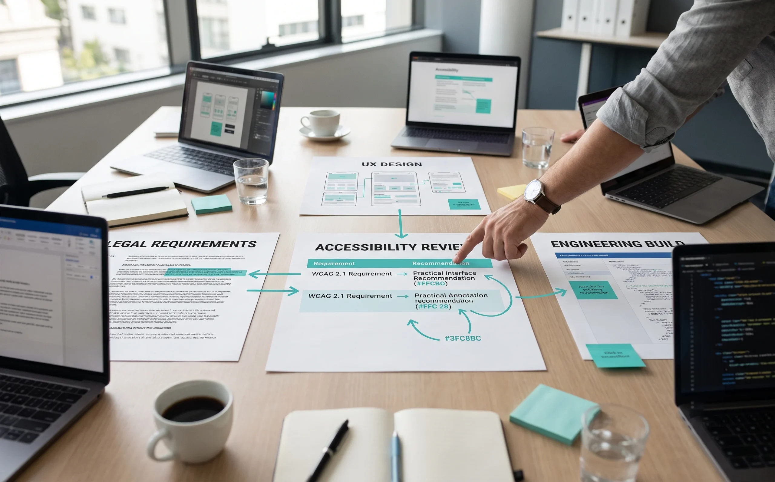 An accessibility SME connects legal requirements, UX decisions, and engineering implementation across enterprise teams