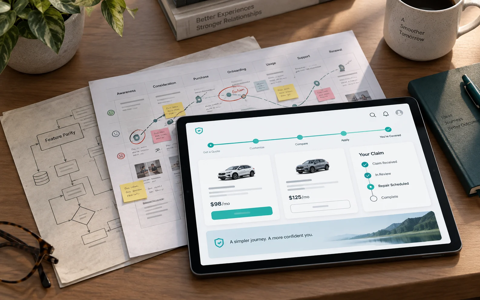 Journey-centric UX, not feature parity, determines whether insurance digital transformation delivers lasting retention and revenue